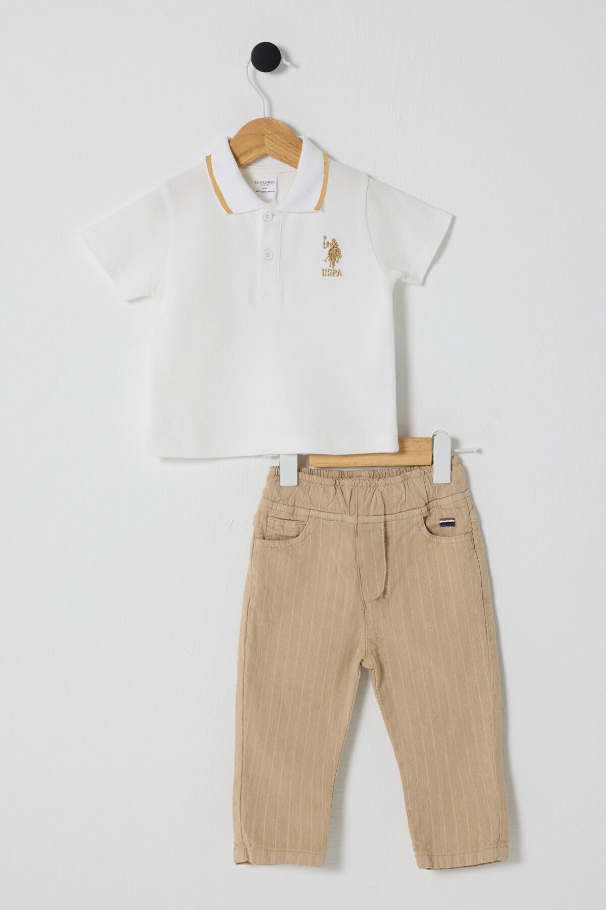 U.S POLO ASSN ERKEK BEBEK 2Lİ PİKE T-SHIRT TAKIM
