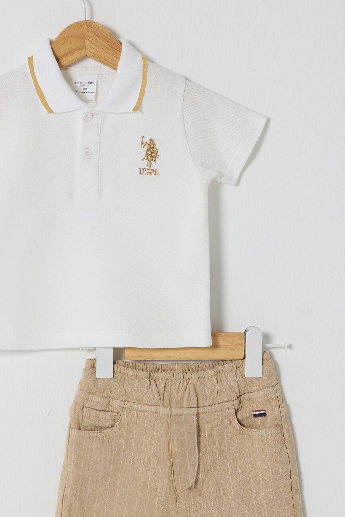 U.S POLO ASSN ERKEK BEBEK 2Lİ PİKE T-SHIRT TAKIM