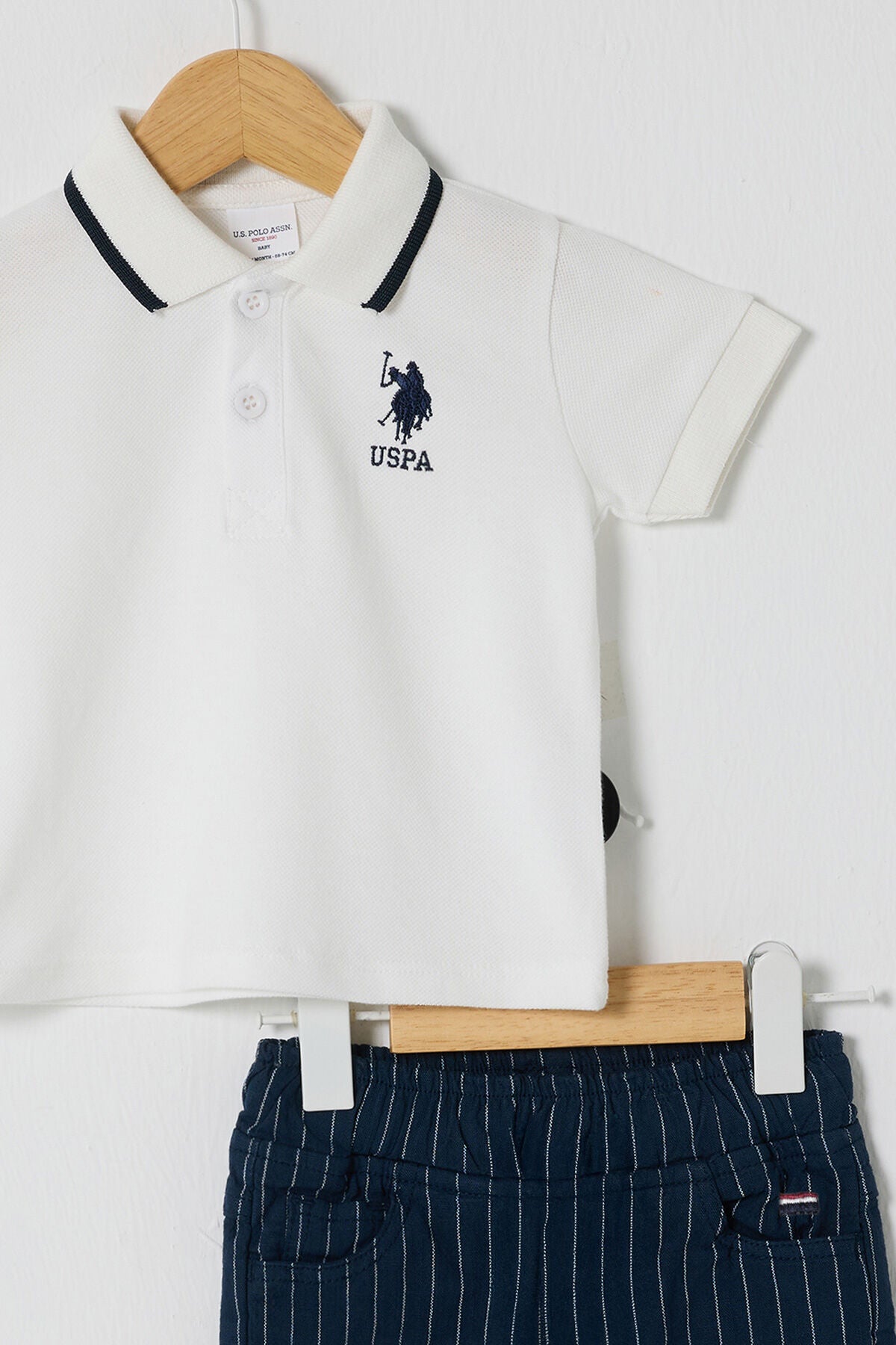 U.S POLO ASSN ERKEK BEBEK 2Lİ PİKE T-SHIRT TAKIM