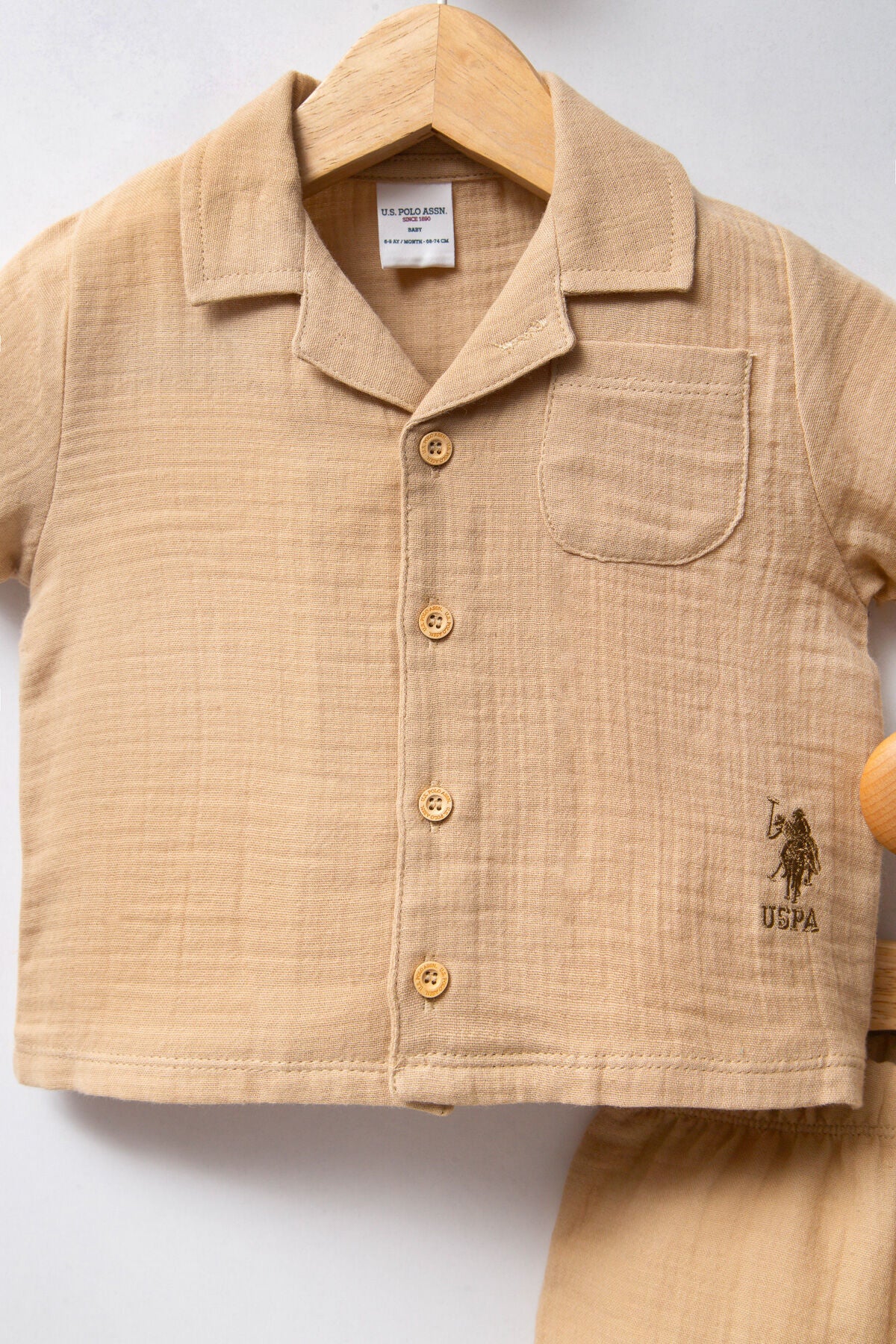 U.S. Polo Assn. Erkek Bebek Krem Bebek Takım Ürün ikincil görseli