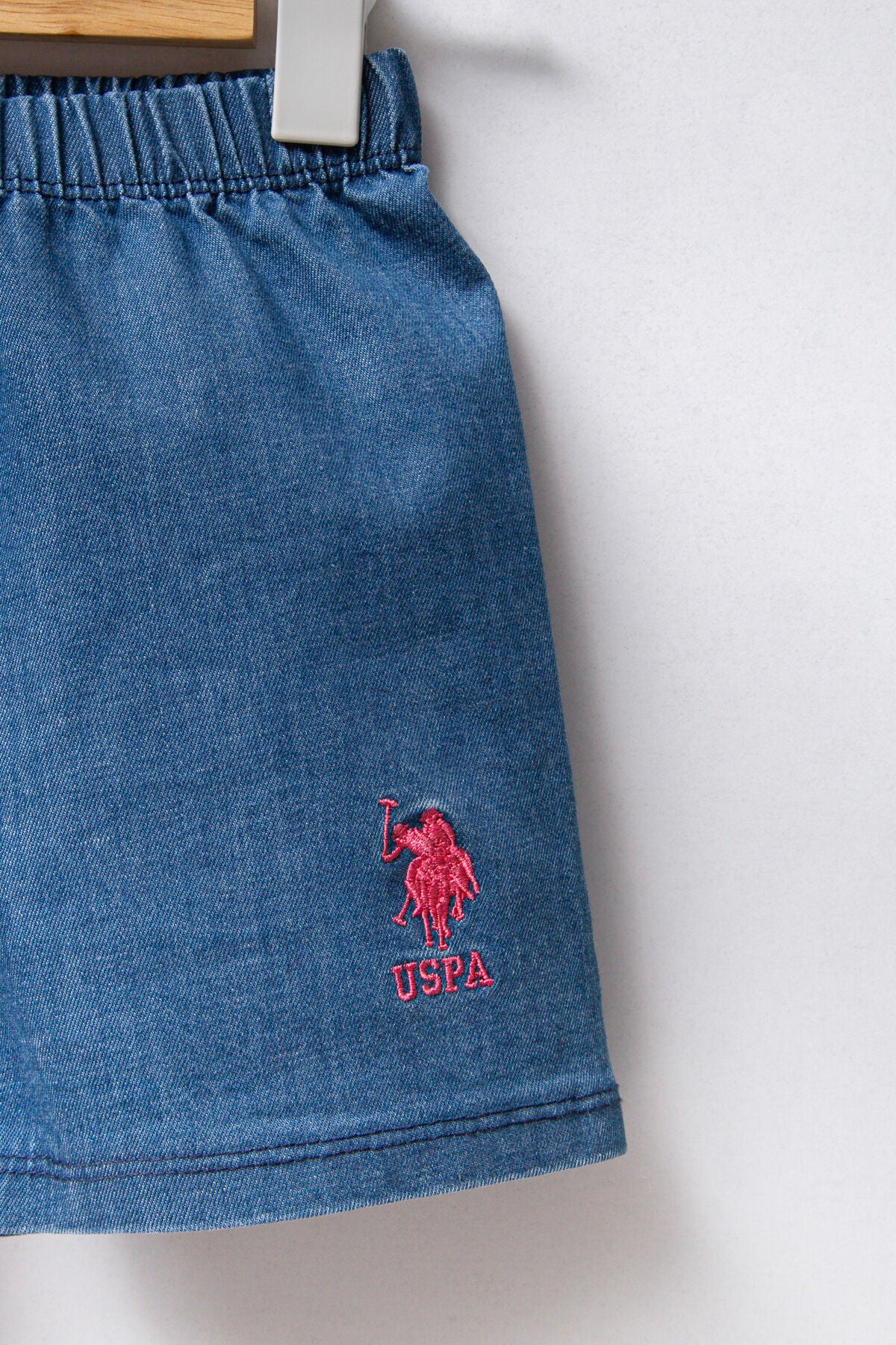 U.S. Polo Assn. Erkek Bebek Polo Yaka Pigment Baskılı Yazlık Regular Fit Beyaz Bebek Takımı USB2348-C-V1