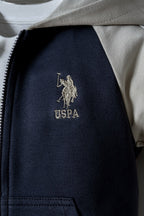 U.S. Polo Assn. Erkek Bebek Bisiklet Yaka Nakışlı Yazlık Regular Fit Gri 3'Lü Bebek Takımı USB2866-C-V1