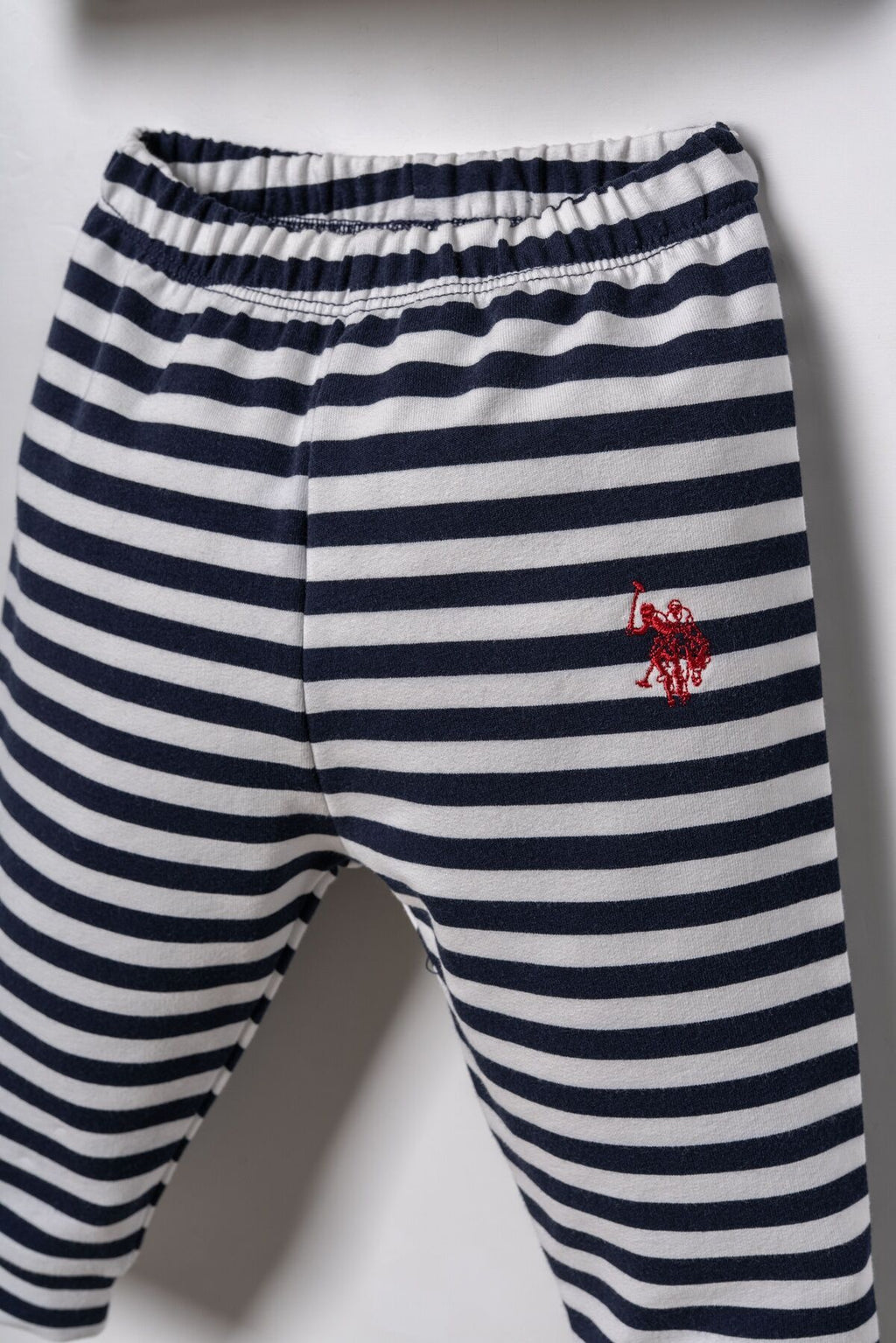 U.S. Polo Assn. Erkek Bebek Baskılı Beyaz Uzun Kol Pijama Takım USB3162-C-V1