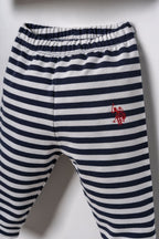 U.S. Polo Assn. Erkek Bebek Baskılı Beyaz Uzun Kol Pijama Takım USB3162-C-V1