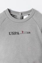 U.S. Polo Assn. Erkek Bebek Baskılı Gri Uzun Kol Pijama Takım USB3155-C-V1