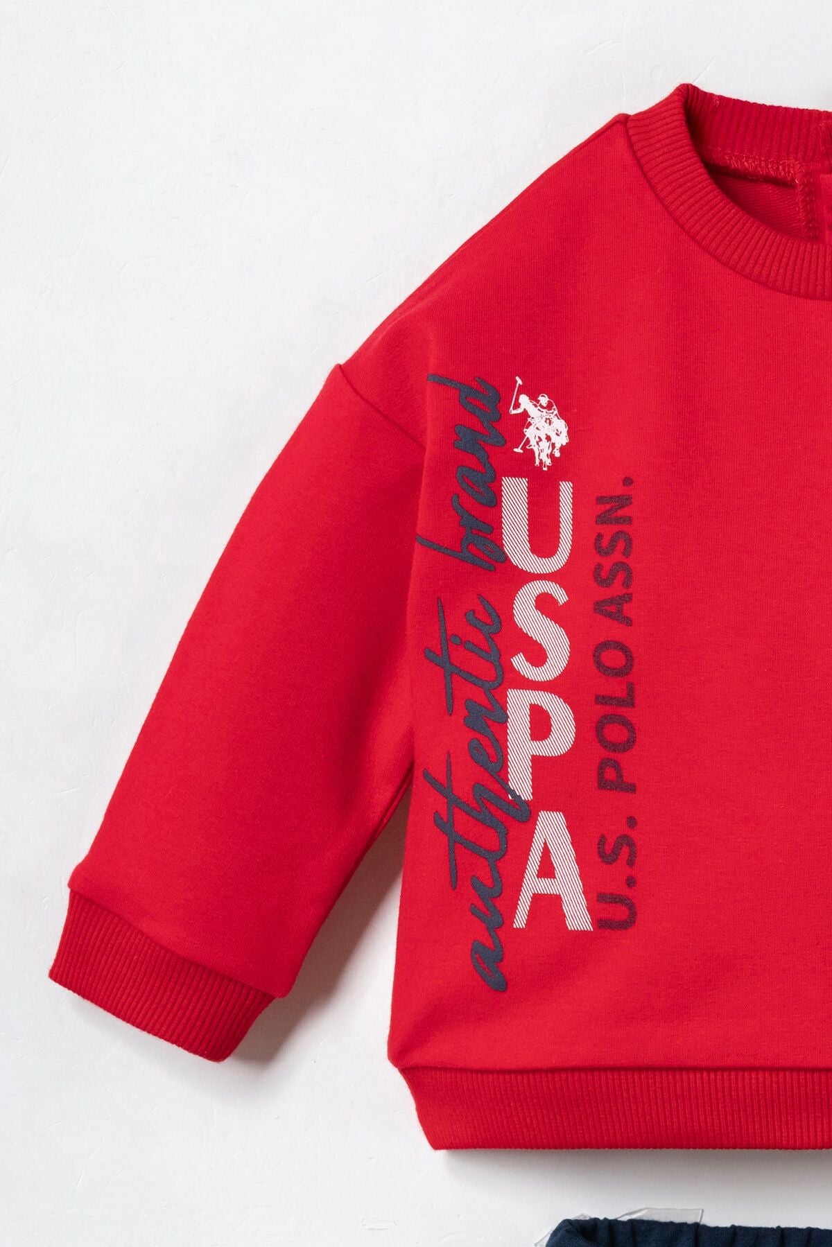 U.S. Polo Assn. Erkek Bebek Baskılı Kırmızı Uzun Kol Pijama Takım USB3163-C-V1 Ürün ikincil görseli