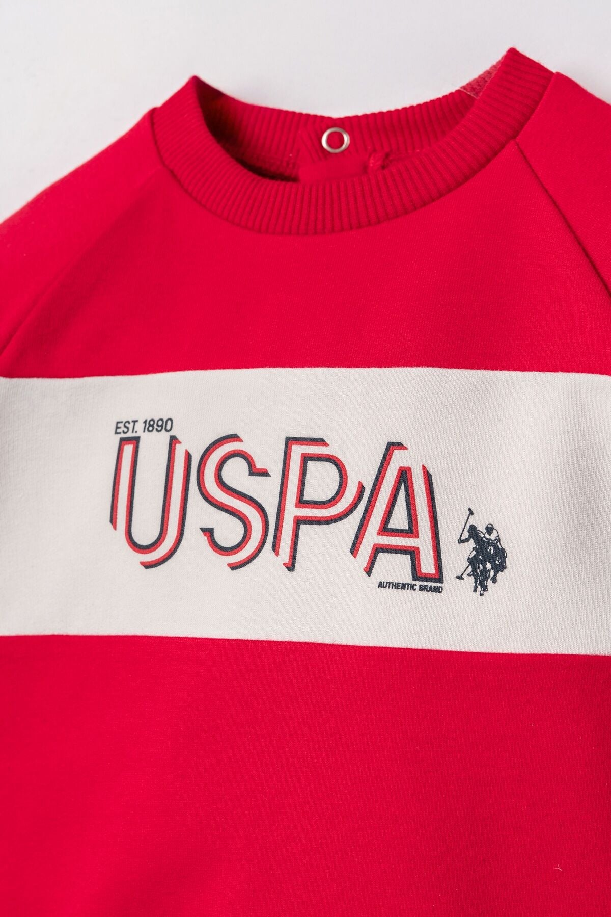 U.S. Polo Assn. Erkek Bebek Baskılı Kırmızı Uzun Kol Pijama Takım USB3175-C-V1 Ürün ikincil görseli