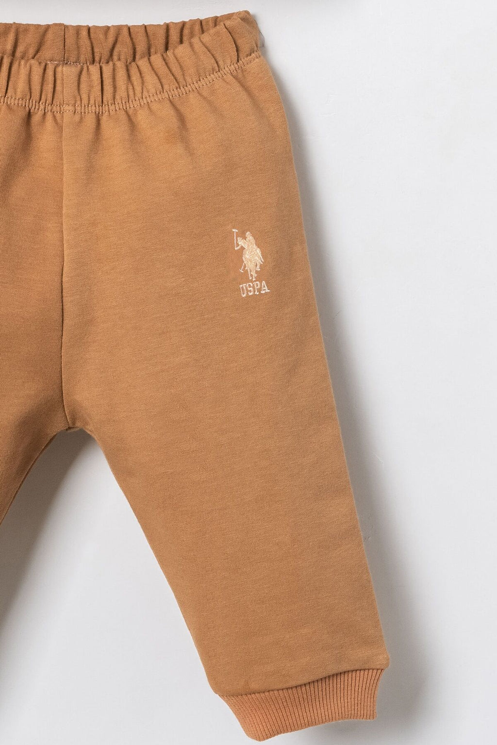 U.S. Polo Assn. Erkek Bebek Baskılı Krem Uzun Kol Pijama Takım USB3173-C-V2