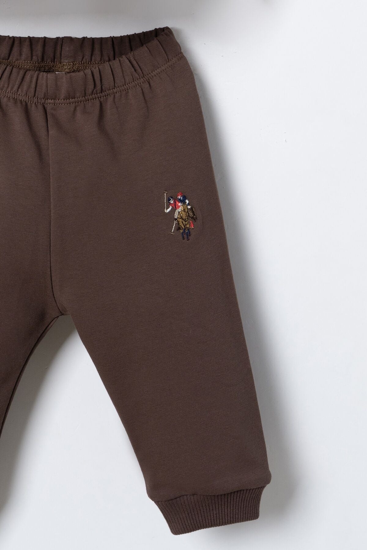 U.S. Polo Assn. Erkek Bebek Baskılı Krem Uzun Kol Pijama Takım USB3180-C-V1