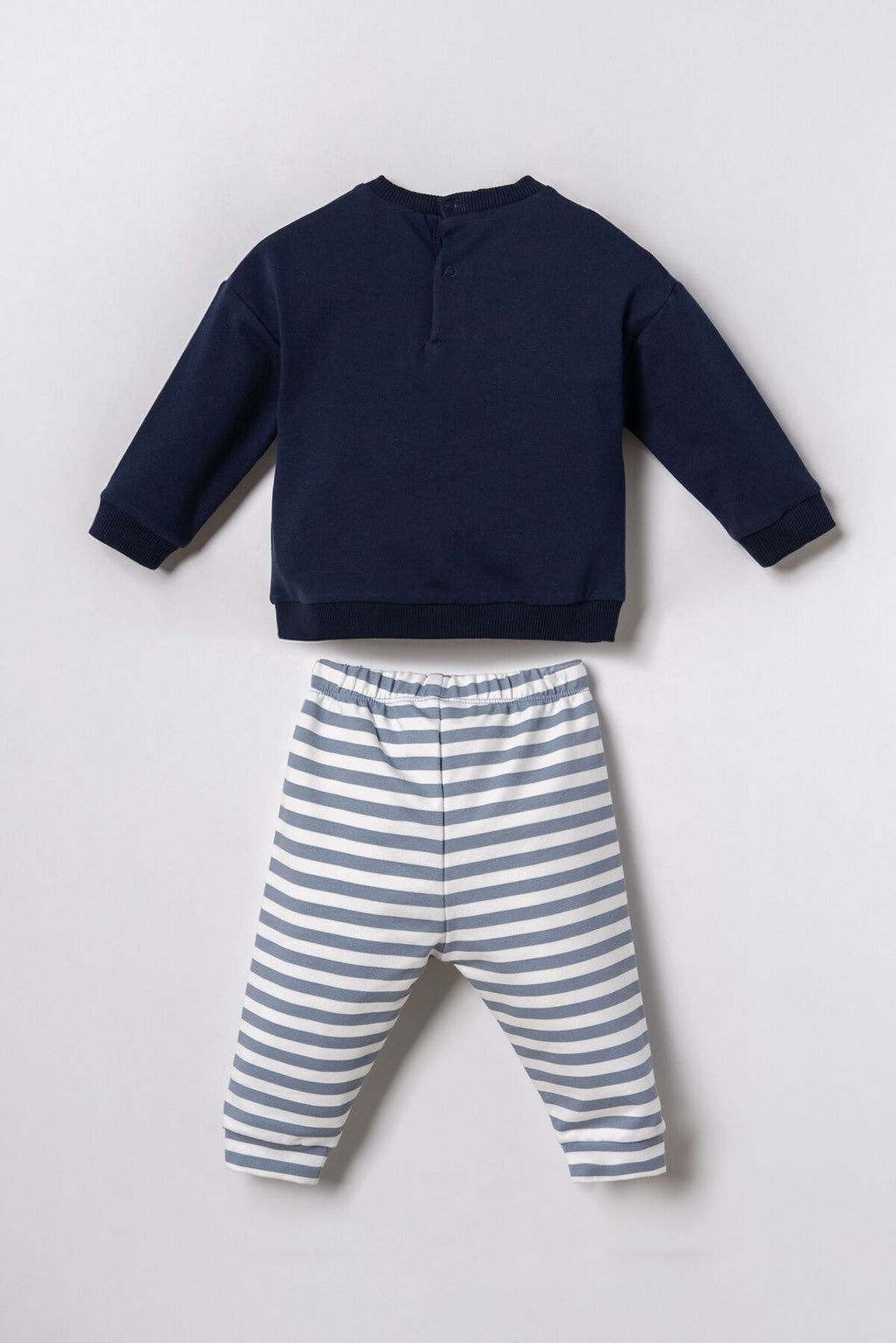 U.S. Polo Assn. Erkek Bebek Baskılı Lacivert Uzun Kol Pijama Takım USB3162-C-V2
