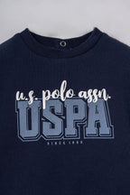 U.S. Polo Assn. Erkek Bebek Baskılı Lacivert Uzun Kol Pijama Takım USB3162-C-V2