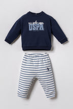 U.S. Polo Assn. Erkek Bebek Baskılı Lacivert Uzun Kol Pijama Takım USB3162-C-V2