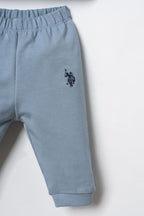 U.S. Polo Assn. Erkek Bebek Baskılı Lacivert Uzun Kol Pijama Takım USB3163-C-V2