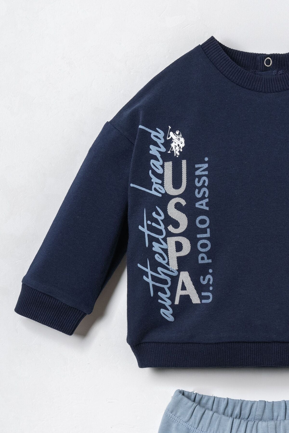 U.S. Polo Assn. Erkek Bebek Baskılı Lacivert Uzun Kol Pijama Takım USB3163-C-V2 Ürün ikincil görseli