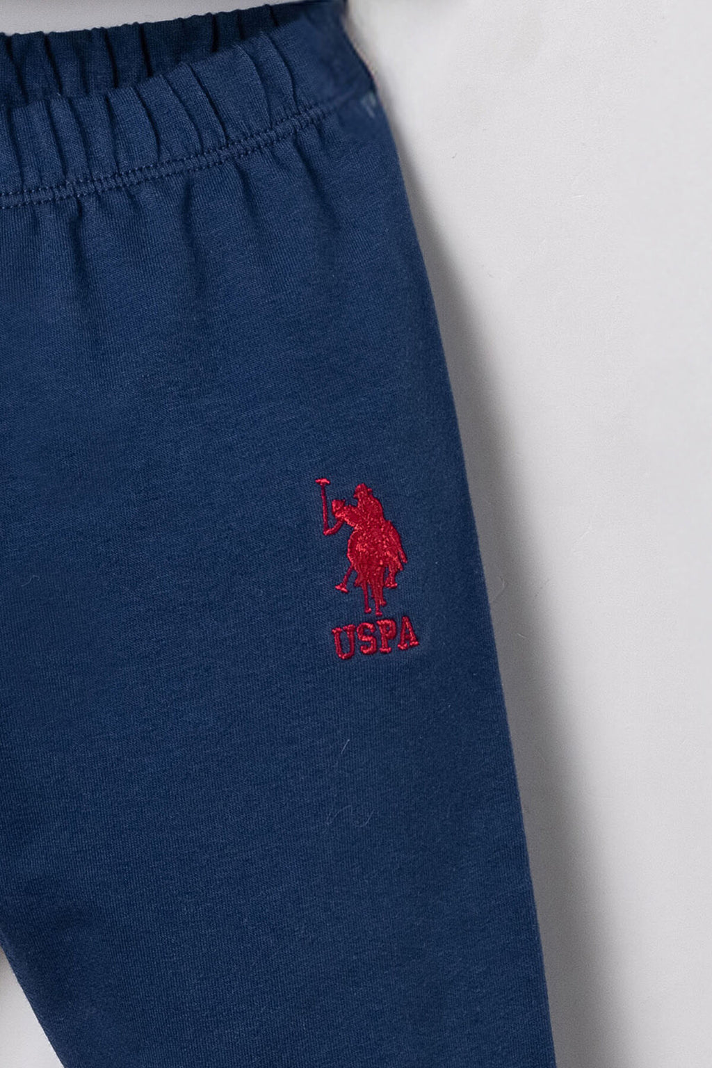 U.S. Polo Assn. Erkek Bebek Baskılı Mavi Hırkalı Takım USB3171-C-V1