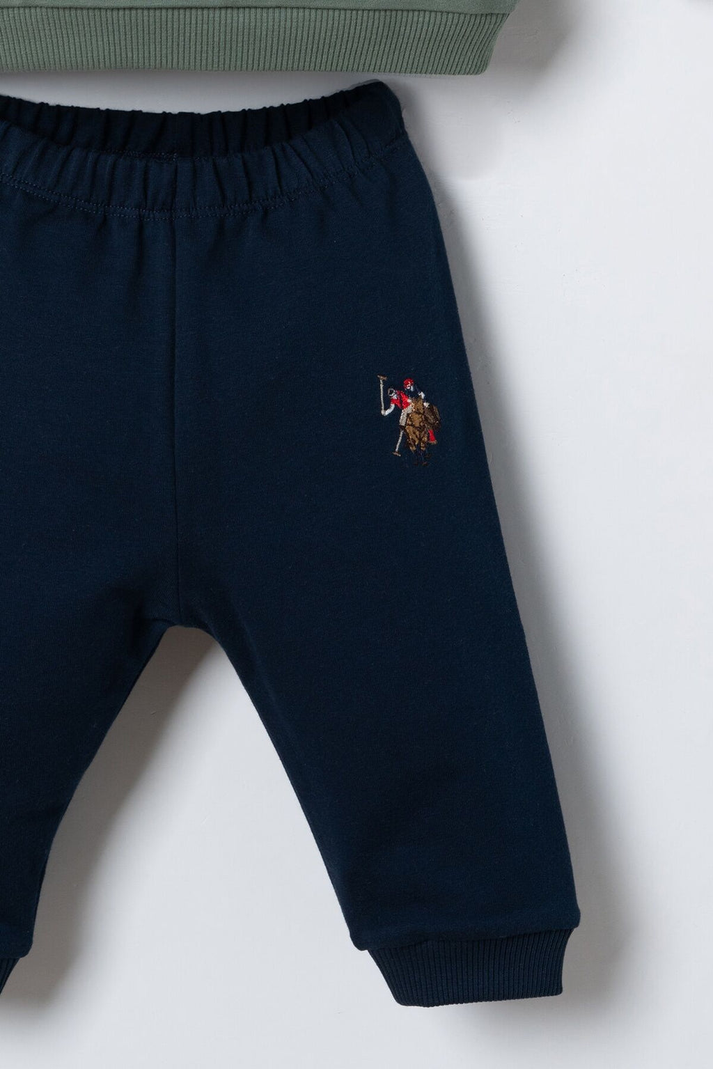 U.S. Polo Assn. Erkek Bebek Baskılı Yeşil Uzun Kol Pijama Takım USB3180-C-V2