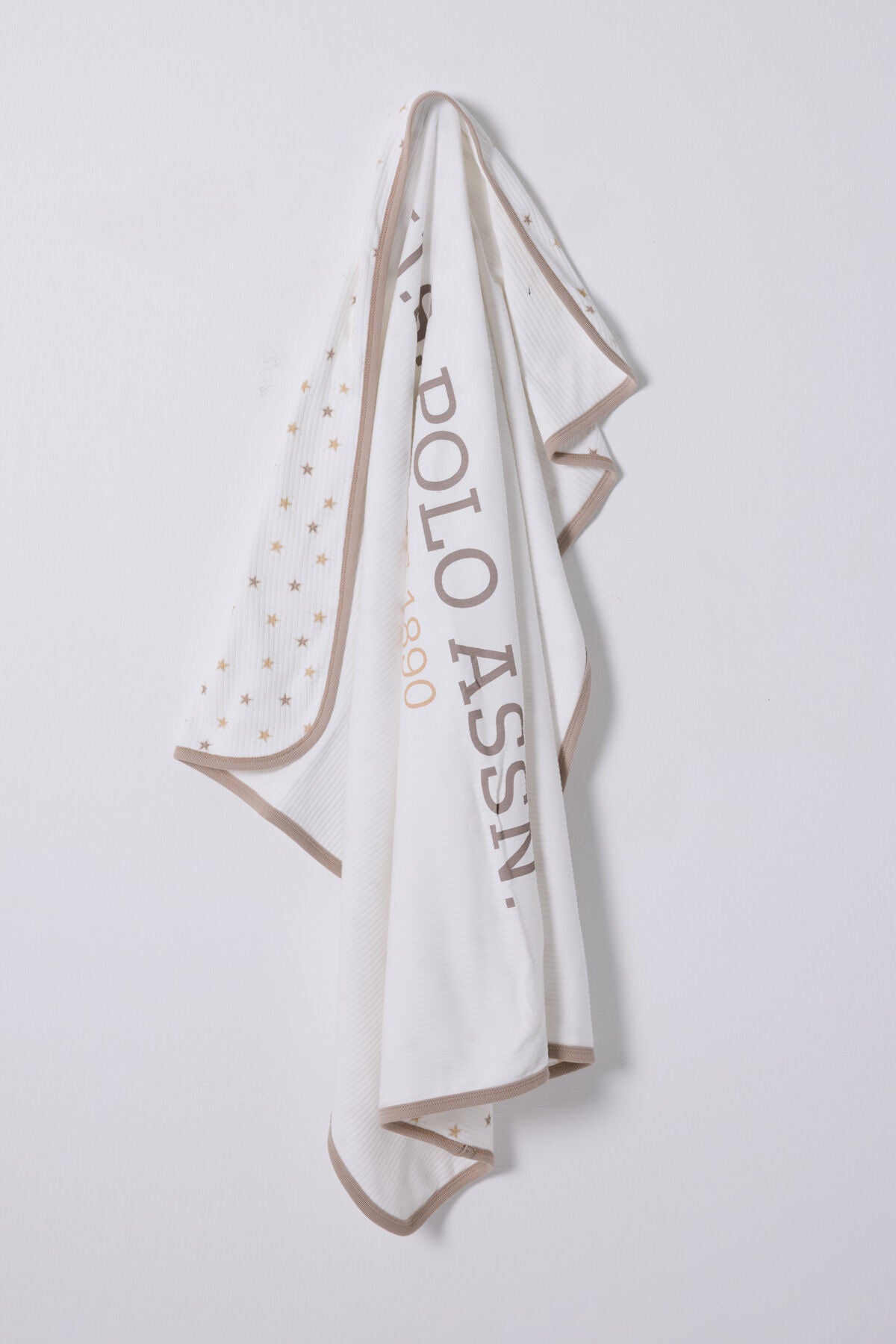 U.S. Polo Assn. Erkek Bebek Pigment Baskılı Yazlık Regular Fit Beyaz Battaniye USB2483-C-V1 Ürün ana görseli