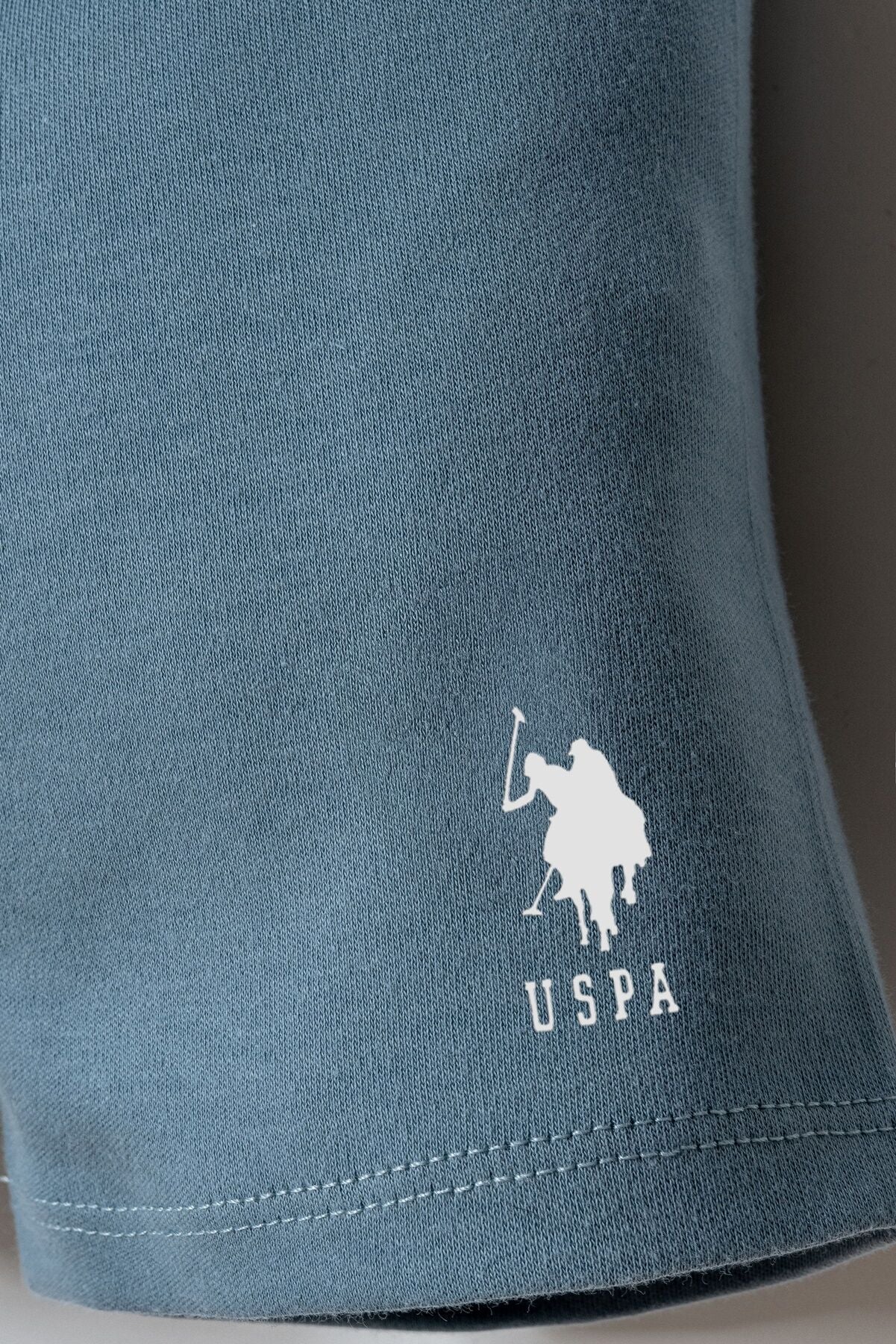 U.S. Polo Assn. Erkek Bebek Bisiklet Yaka Nakışlı Yazlık Regular Fit Beyaz Bebek Takımı USB2855-C-V1
