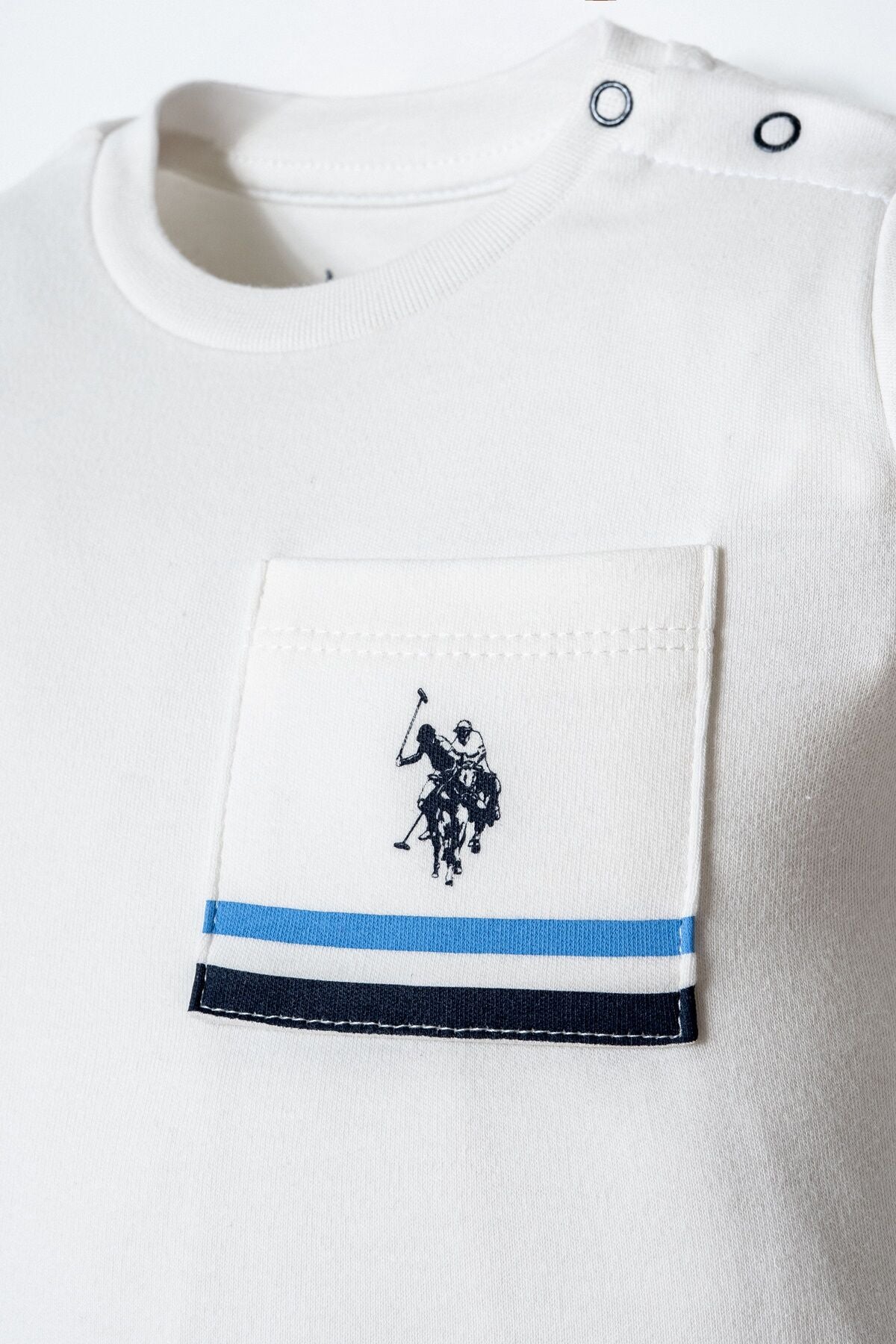 U.S. Polo Assn. Erkek Bebek Bisiklet Yaka Nakışlı Yazlık Regular Fit Lacivert Bebek Takımı USB2867-C-V3 Ürün ikincil görseli
