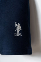 U.S. Polo Assn. Erkek Bebek Bisiklet Yaka Nakışlı Yazlık Regular Fit Beyaz Bebek Takımı USB2874-C-V1