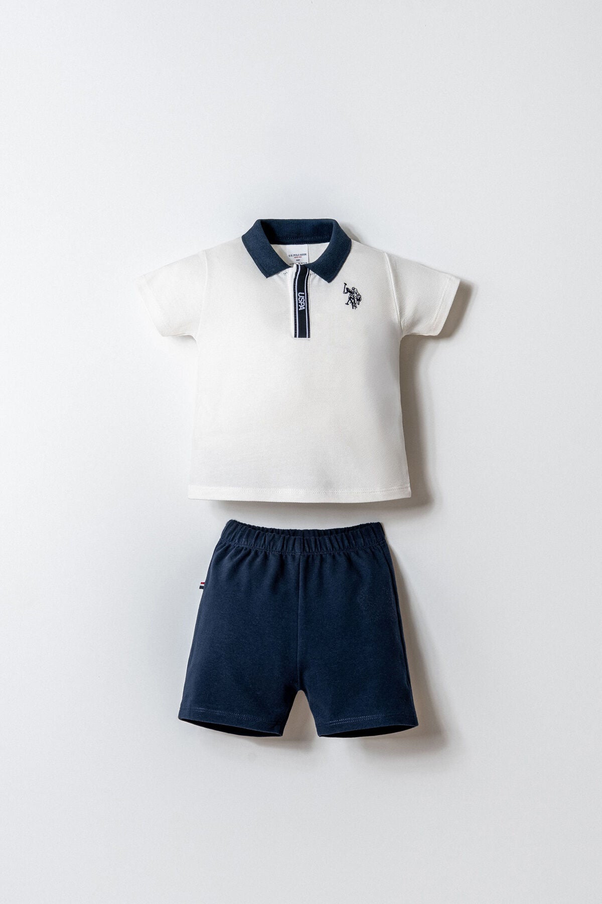 U.S. Polo Assn Erkek Bebek Beyaz 2 Li Takım Ürün ana görseli