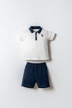 U.S. Polo Assn Erkek Bebek Beyaz 2 Li Takım