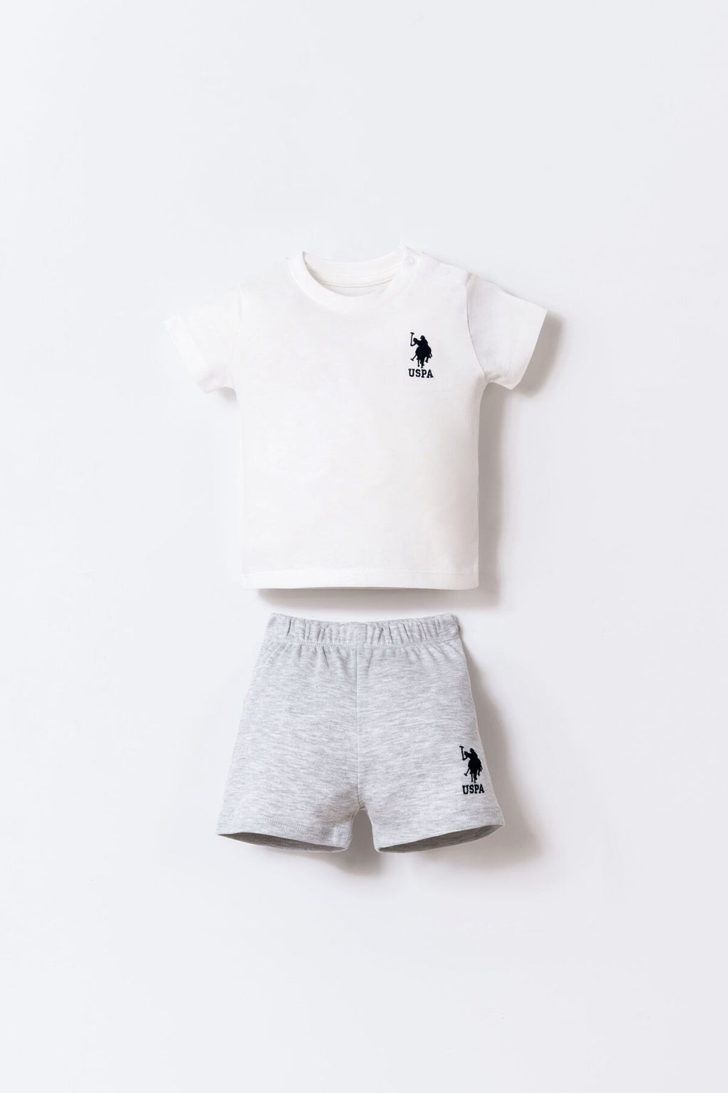 U.S. Polo Assn Erkek Bebek Beyaz 2 Li Takım