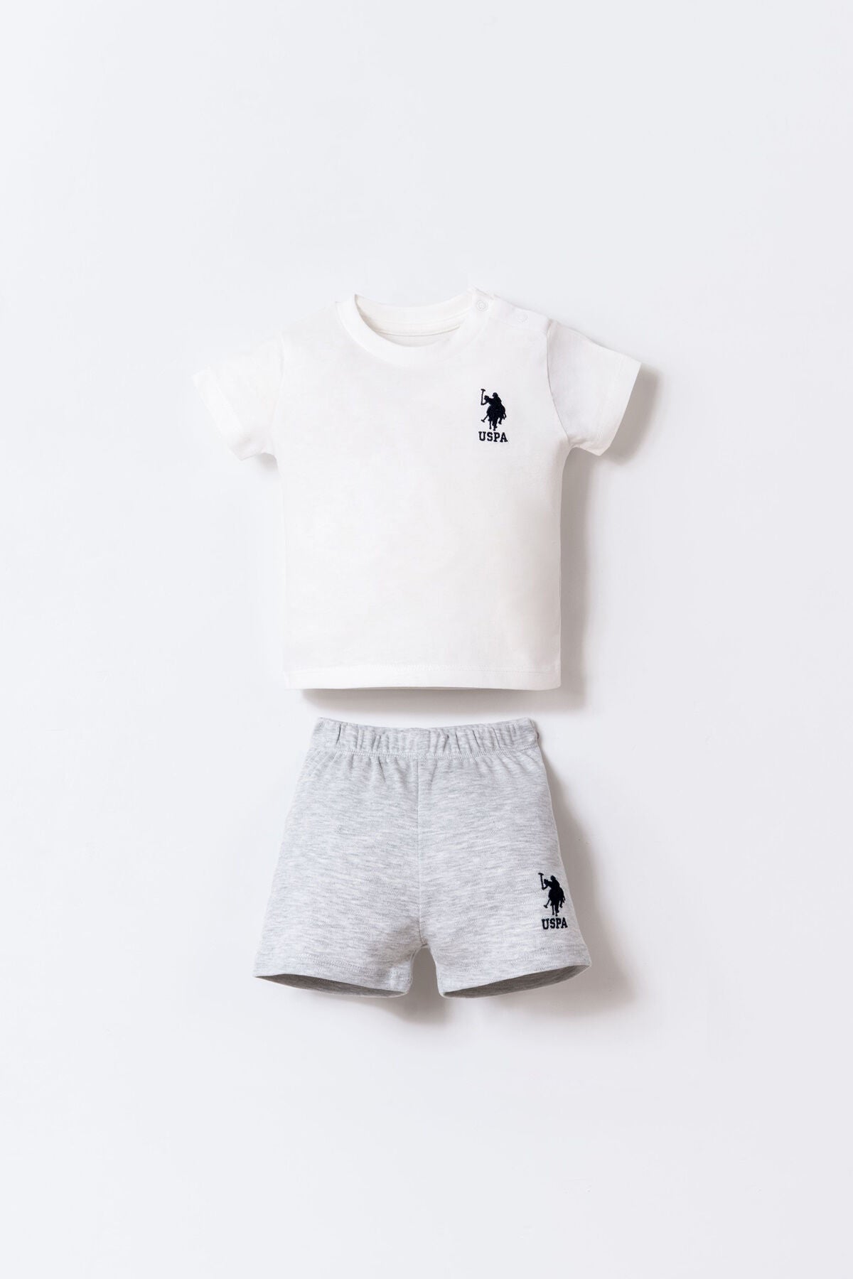 U.S. Polo Assn Erkek Bebek Beyaz 2 Li Takım