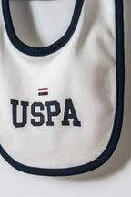 U.S. Polo Assn. Erkek Bebek Bisiklet Yaka Nakışlı Yazlık Regular Fit Beyaz Hastane Çıkışı USB2859-C-V1