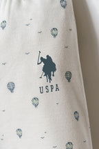 U.S. Polo Assn. Erkek Bebek Gömlek Yaka Nakışlı Yazlık Regular Fit Beyaz Bebek Takımı USB2852-C-V1
