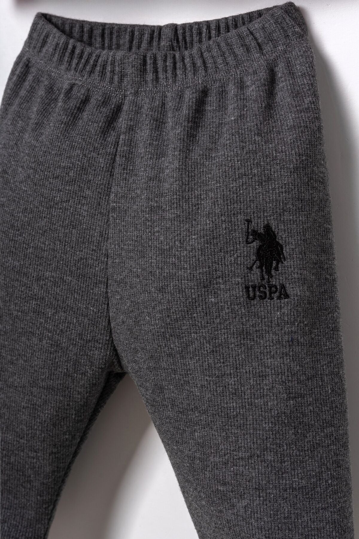 U.S. Polo Assn. Erkek Bebek Beyaz Hırkalı Takım USB3186-C-V2