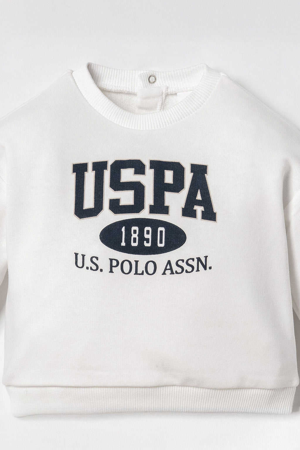 U.S. Polo Assn. Erkek Bebek Beyaz Uzun Kol Pijama Takım USB3190-C-V1