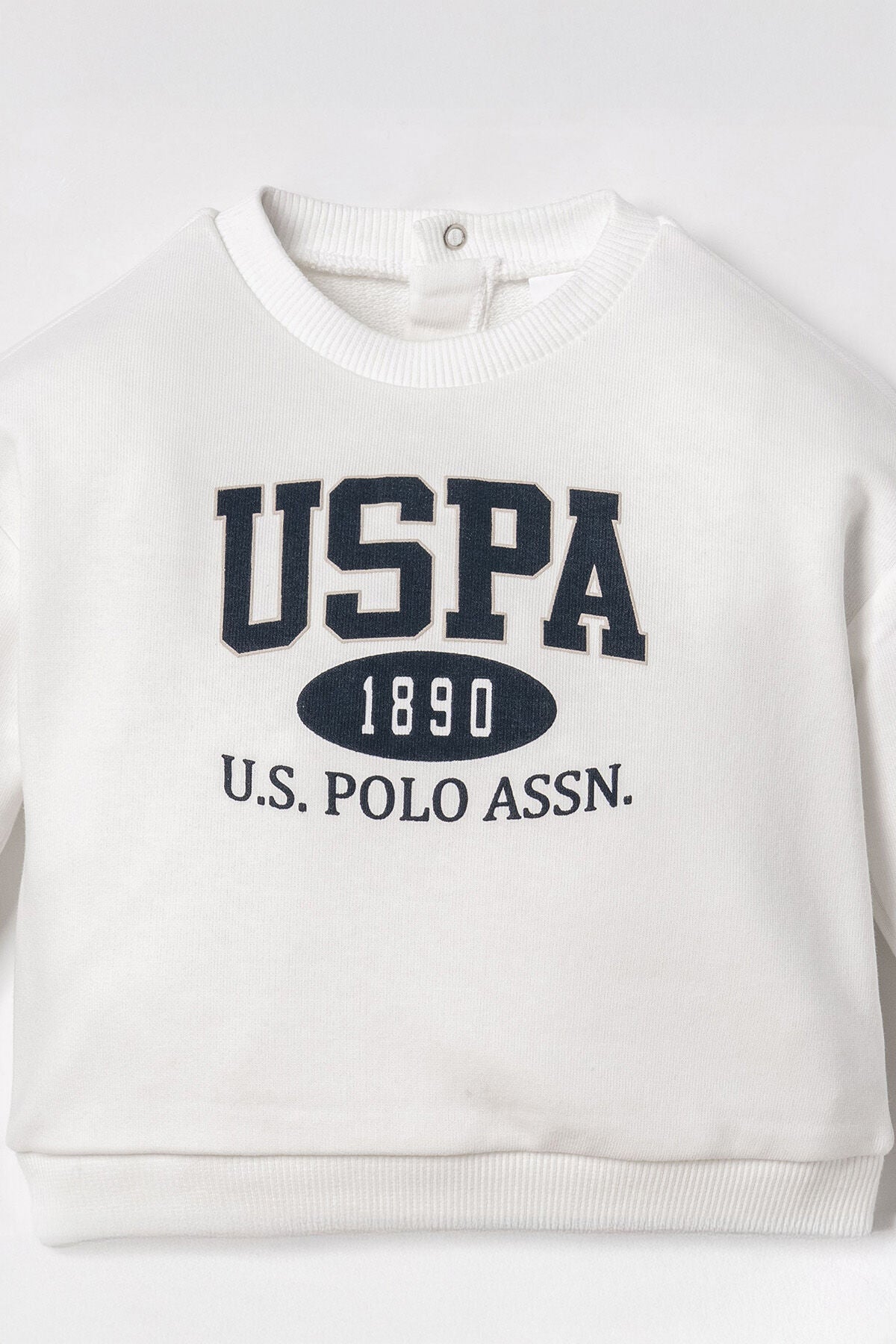 U.S. Polo Assn. Erkek Bebek Beyaz Uzun Kol Pijama Takım USB3190-C-V1