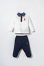 U.S. Polo Assn. Erkek Bebek Beyaz Uzun Kol Pijama Takım USB3195-C-V3