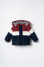 U.S. Polo Assn. Erkek Bebek Bordo-Lacivert-Beyaz Bebek Mont USB3184-C-V1