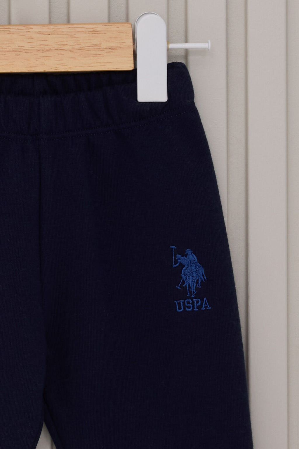 U.S. Polo Assn. Erkek Bebek Bisiklet Yaka Pigment Baskılı Kışlık Regular Fit Mavi Bebek Takımı USB2054-C-V2