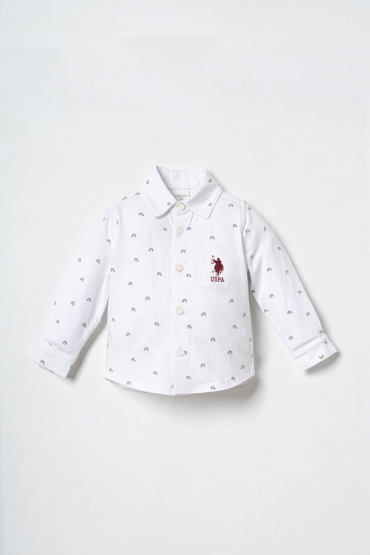 U.S. Polo Assn. Erkek Bebek Cute Fox Antrasit Uzun Kol Pijama Takım USB3149-C-V1
