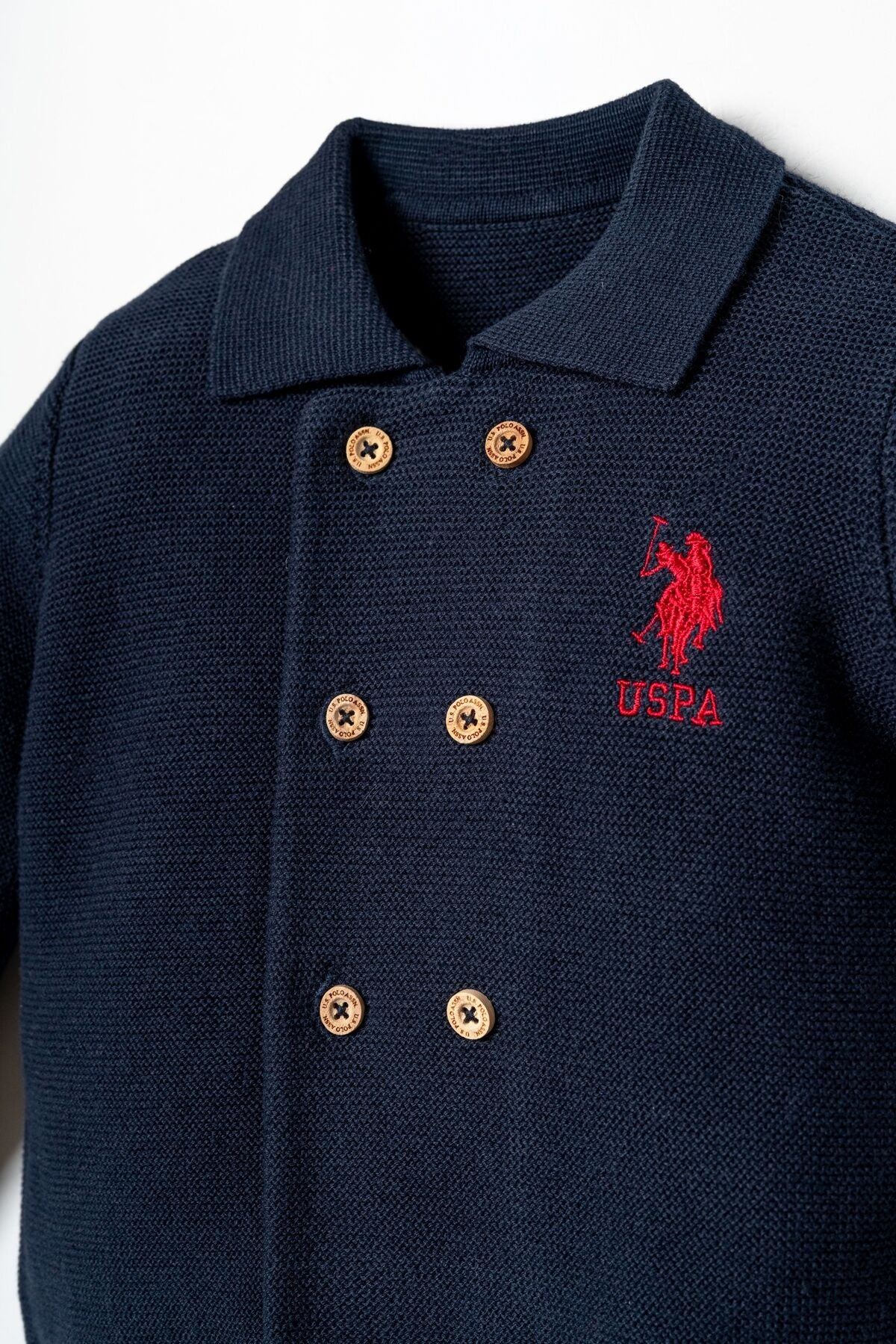 U.S. Polo Assn. Erkek Bebek Düğme Detaylı Lacivert Uzun Kol Pijama Takım USB3129-C-V1 Ürün ikincil görseli