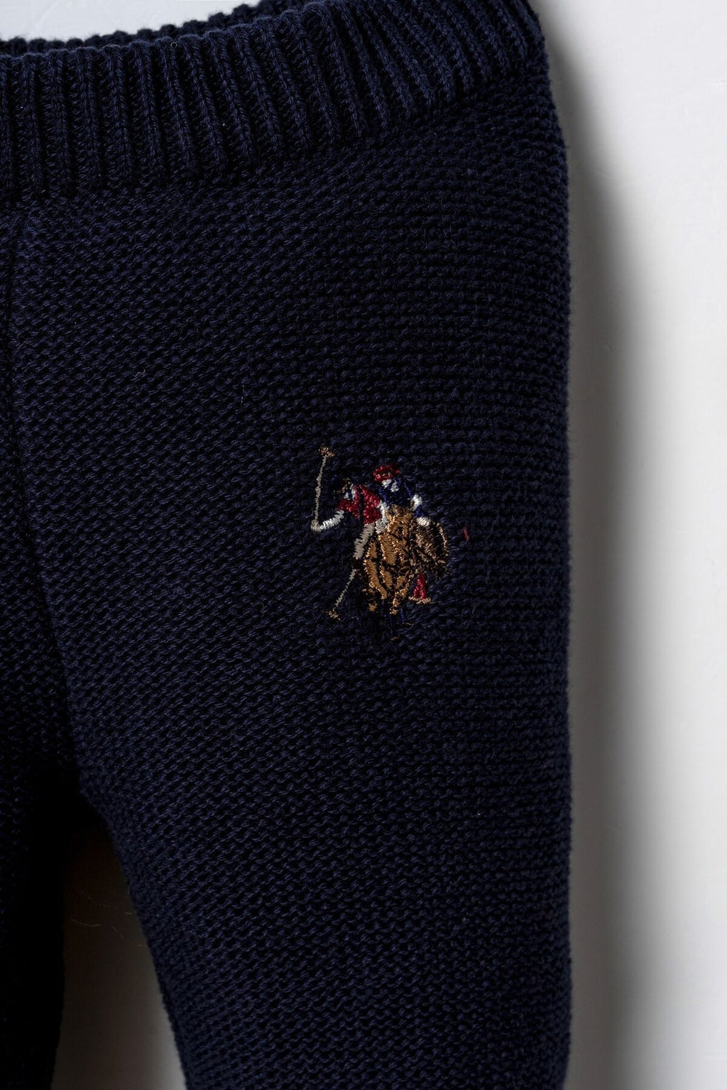 U.S. Polo Assn. Erkek Bebek Düğmeli Yaka Mavi Uzun Kol Pijama Takım USB3142-C-V2