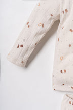 U.S. Polo Assn. Erkek Bebek Falling Leaves Beyaz Gömlek Pijama Takımı USB3103-C-V1
