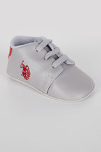 U.S. Polo Assn. Erkek Bebek Pamuklu Pigment Baskılı Yazlık Regular Fit Gri Ayakkabı USB1308-B-V1