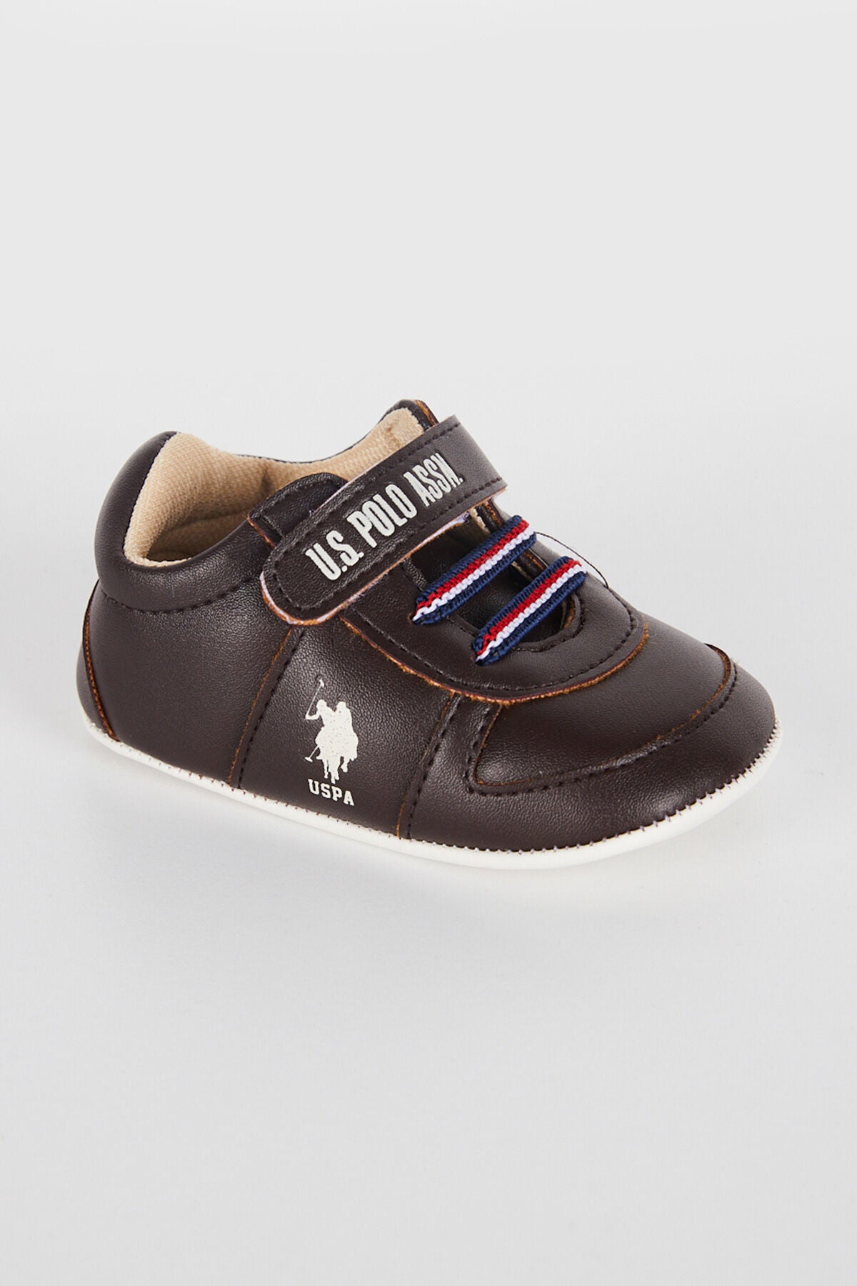 U.S. Polo Assn. Erkek Bebek Pamuklu Pigment Baskılı Yazlık Regular Fit Kahverengi Ayakkabı USB1310-B-V3 Ürün ana görseli