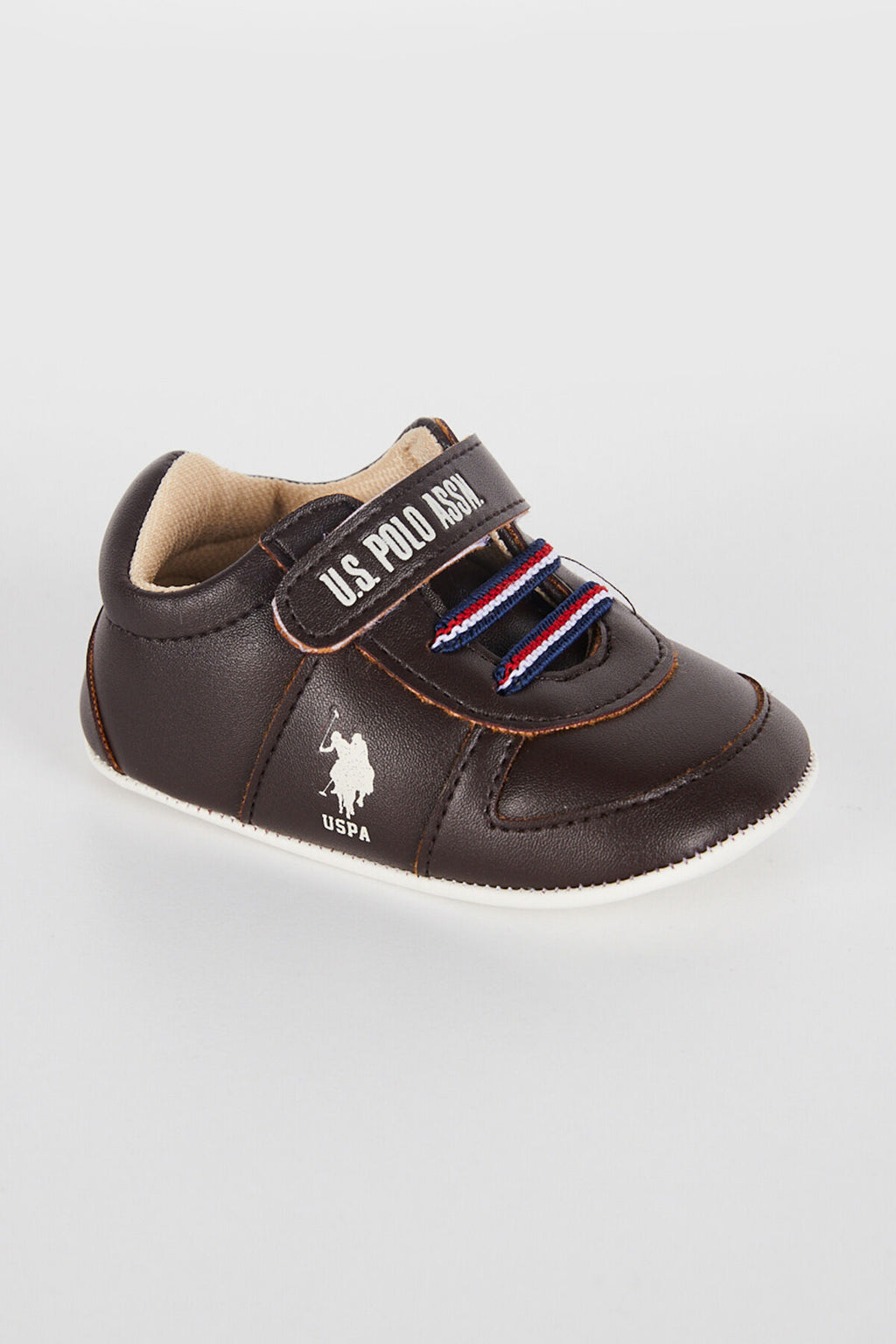 U.S. Polo Assn. Erkek Bebek Pamuklu Pigment Baskılı Yazlık Regular Fit Kahverengi Ayakkabı USB1310-B-V3
