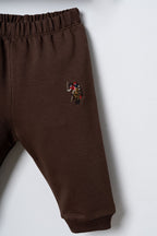 U.S. Polo Assn. Erkek Bebek Kapüşonlu Sarı Uzun Kol Pijama Takım USB3178-C-V1