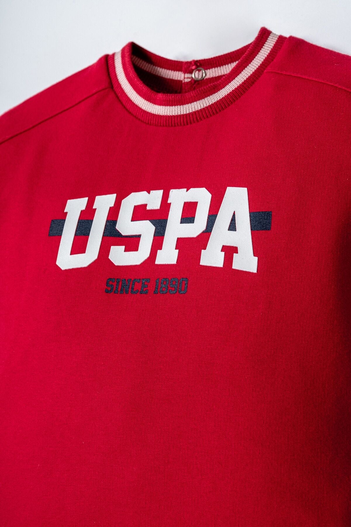 U.S. Polo Assn. Erkek Bebek Bisiklet Yaka Nakışlı Yazlık Regular Fit Kırmızı Bebek Takımı USB2865-C-V2 Ürün ikincil görseli