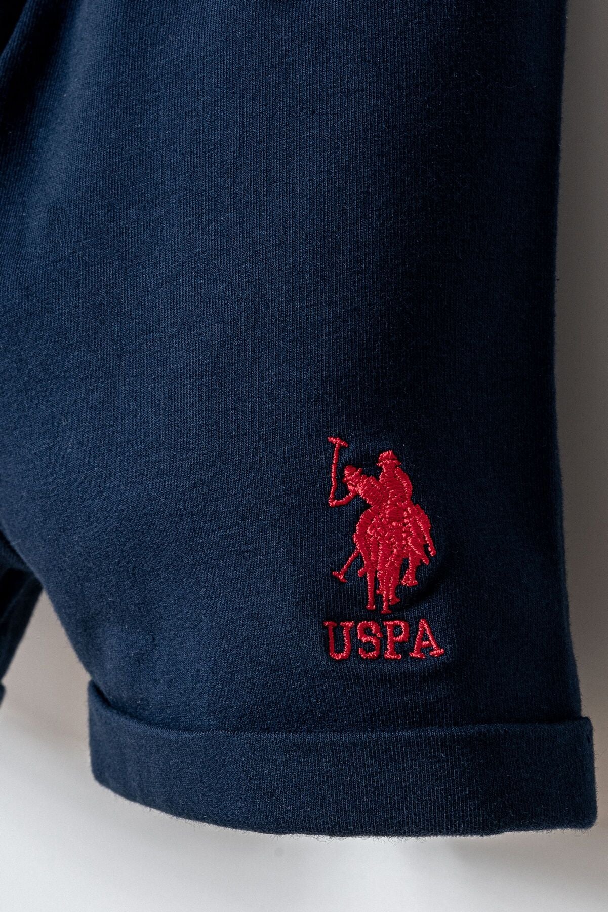 U.S. Polo Assn. Erkek Bebek Bisiklet Yaka Nakışlı Yazlık Regular Fit Kırmızı Bebek Takımı USB2865-C-V2