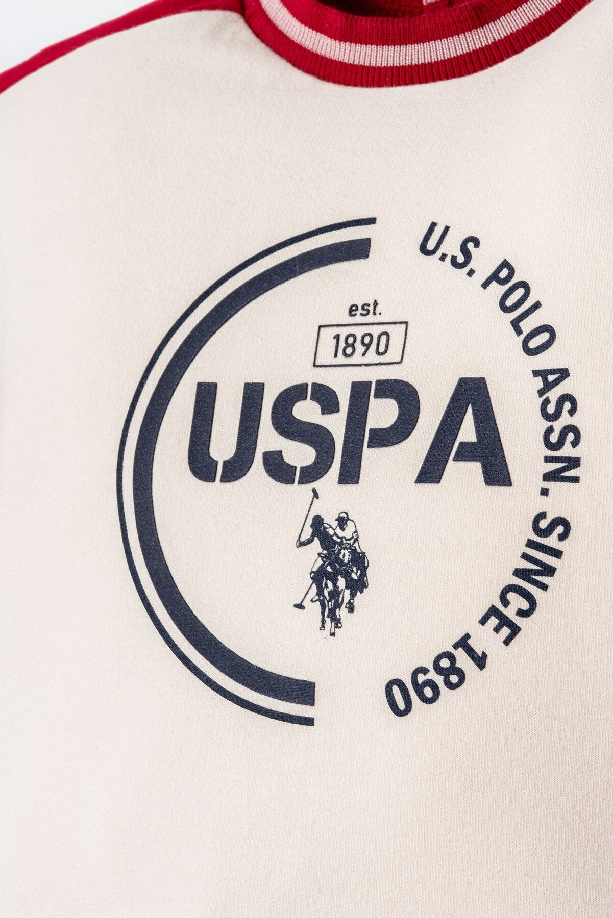 U.S. Polo Assn. Erkek Bebek Bisiklet Yaka Nakışlı Yazlık Regular Fit Kırmızı Bebek Takımı USB2864-C-V2 Ürün ikincil görseli