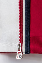 U.S. Polo Assn. Erkek Bebek Fermuarlı Yaka Nakışlı Yazlık Regular Fit Kırmızı 3'Lü Bebek Takımı USB2875-C-V2