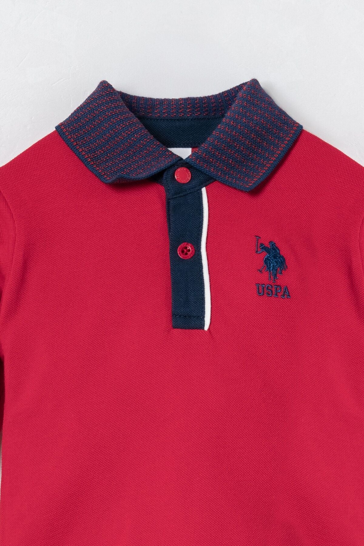U.S. Polo Assn. Erkek Bebek Kırmızı Uzun Kol Pijama Takım USB3195-C-V2 Ürün ikincil görseli
