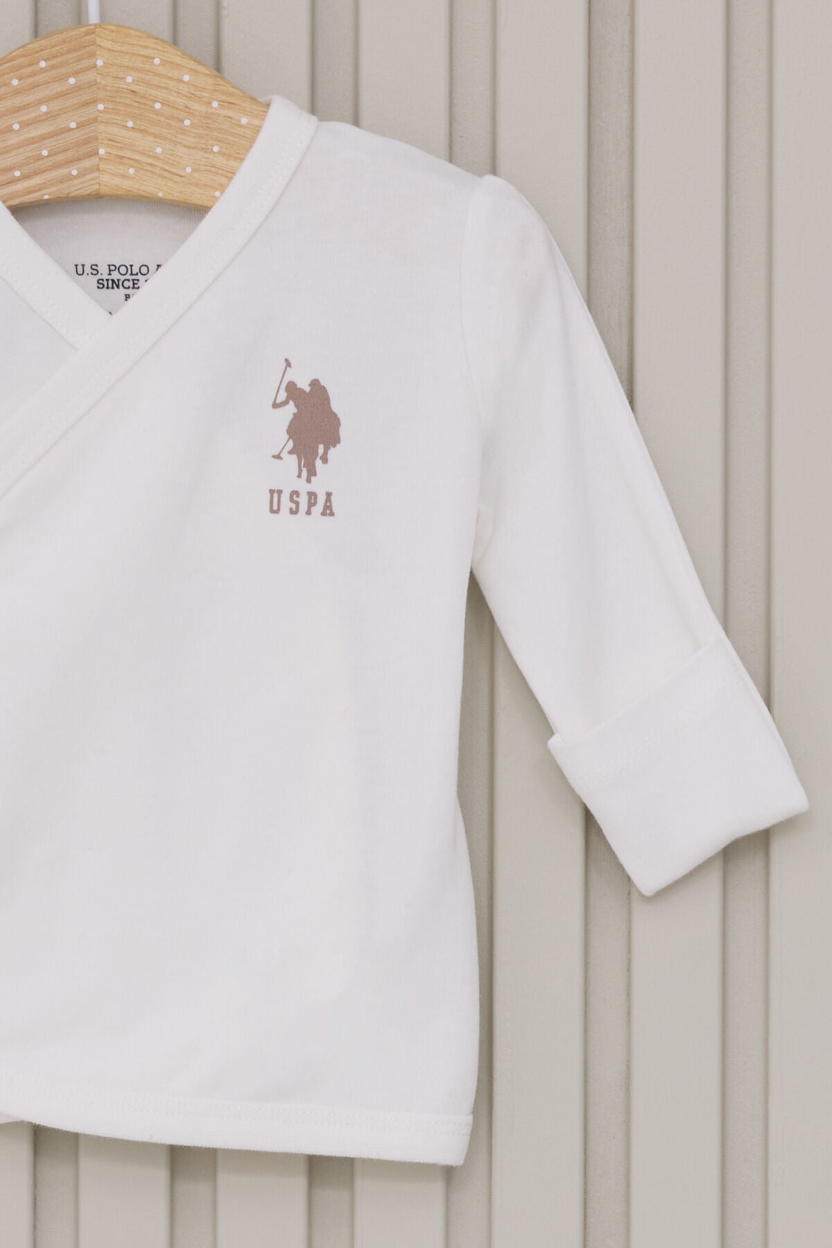 U.S. Polo Assn. Erkek Bebek Bisiklet Yaka Pigment Baskılı Kışlık Regular Fit Beyaz Hastane Çıkışı USB2022-C-V1 Ürün ikincil görseli